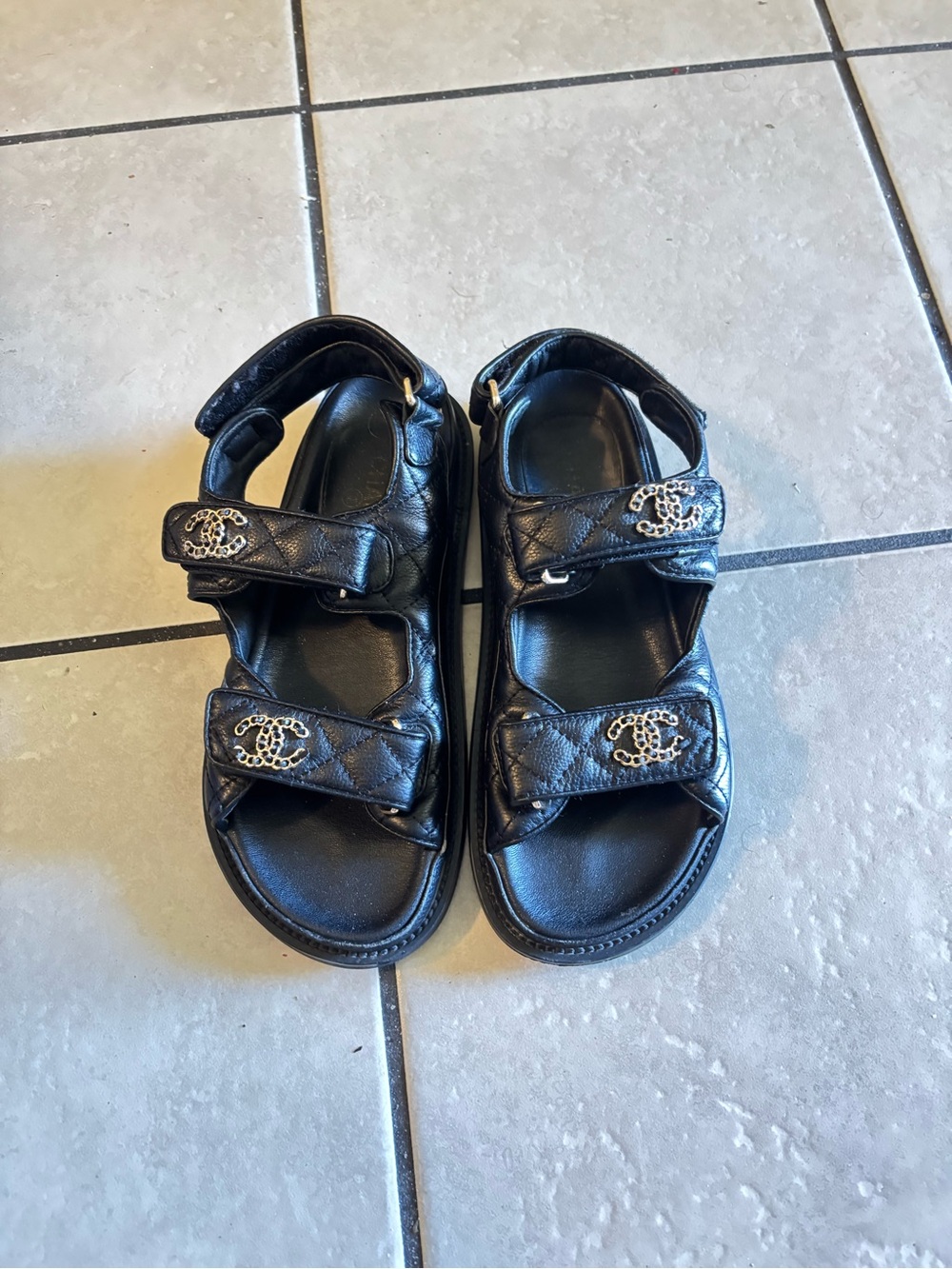 CHANEL Black Sandals size37 - Picture 2 of 3